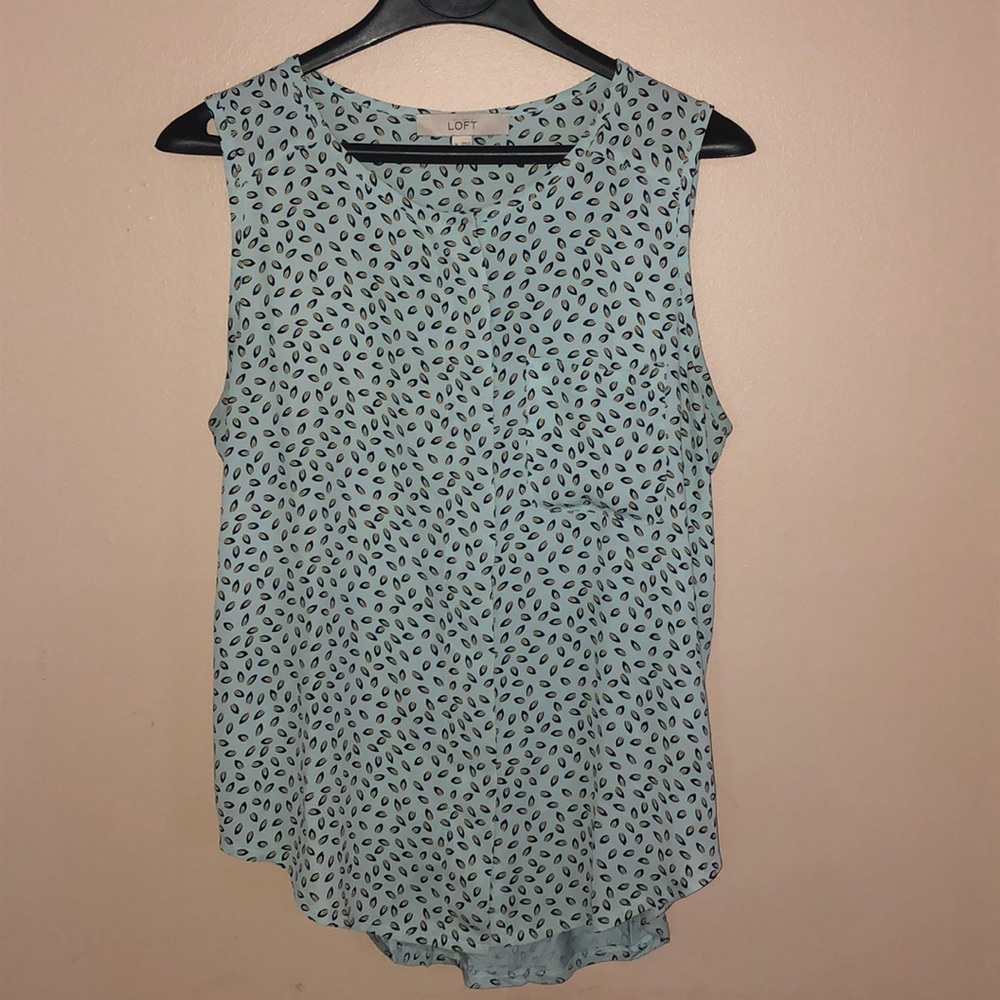 Ann Taylor LOFT Sleeveless Pattern Tank Top Medium